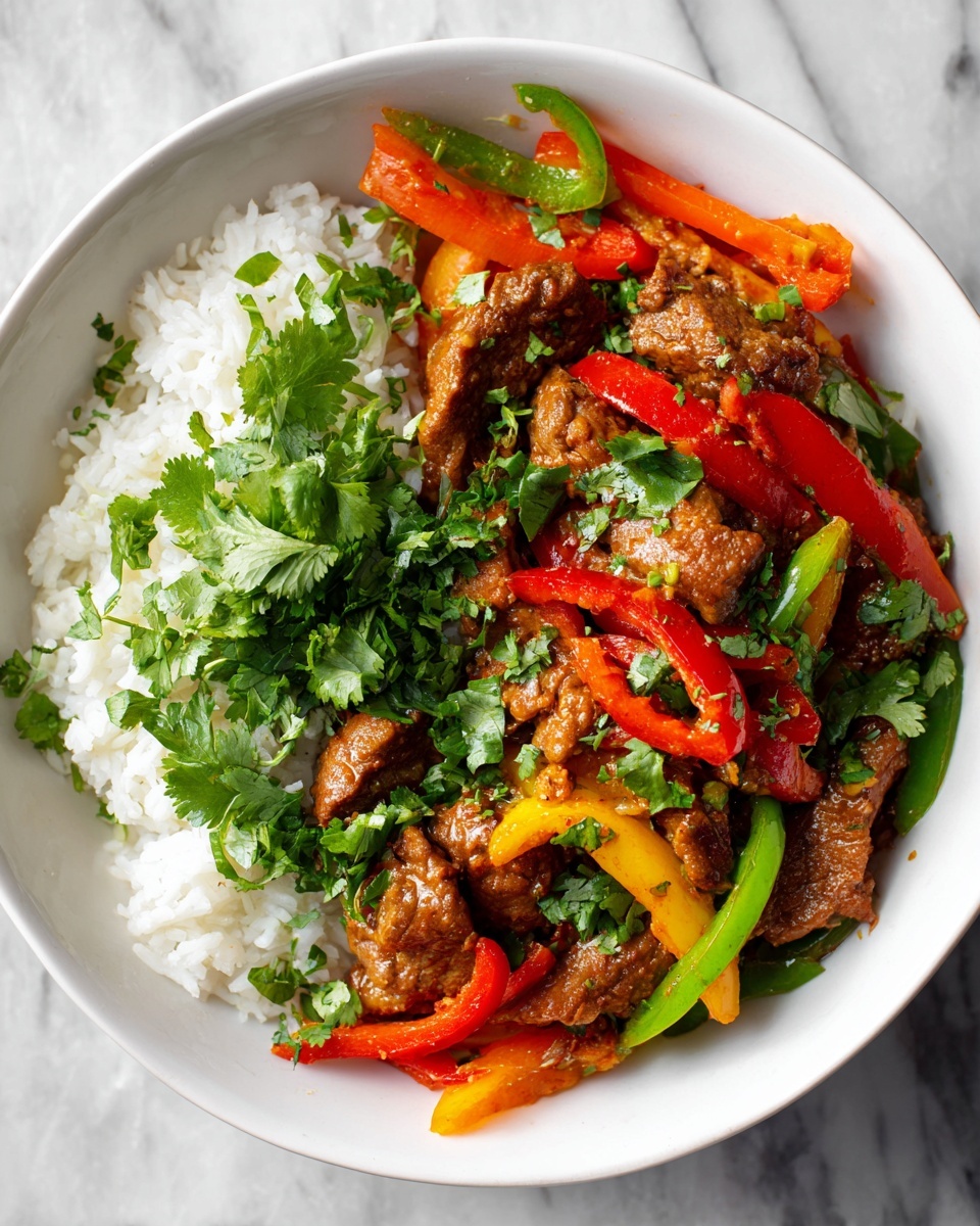 High Protein Steak Fajita Bowl Recipe - Recipe Image
