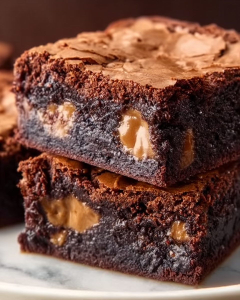 Fudgy Peanut Butter Brownies Recipe - Recipe Image