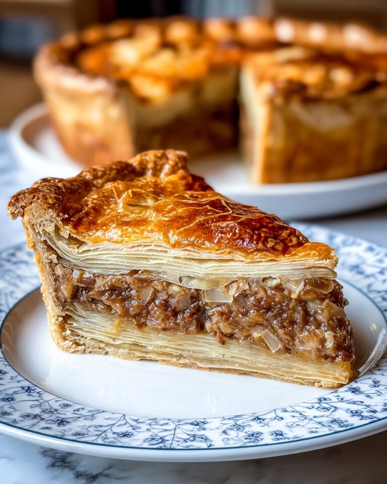Savory Tourtière with Puff Pastry Recipe