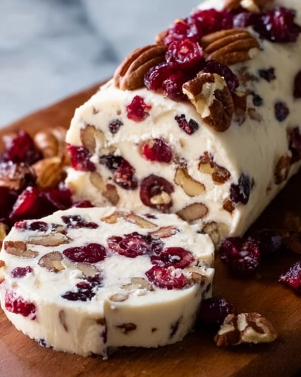 Cranberry Pecan Cheese Log Recipe - Recipe Image