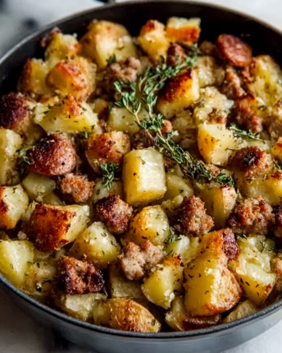 Crockpot Sausage and Apple Stuffing Recipe - Recipe Image