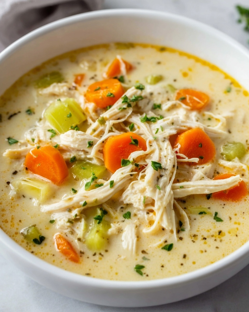 Creamy Lemon Chicken Noodle Soup Recipe - Recipe Image
