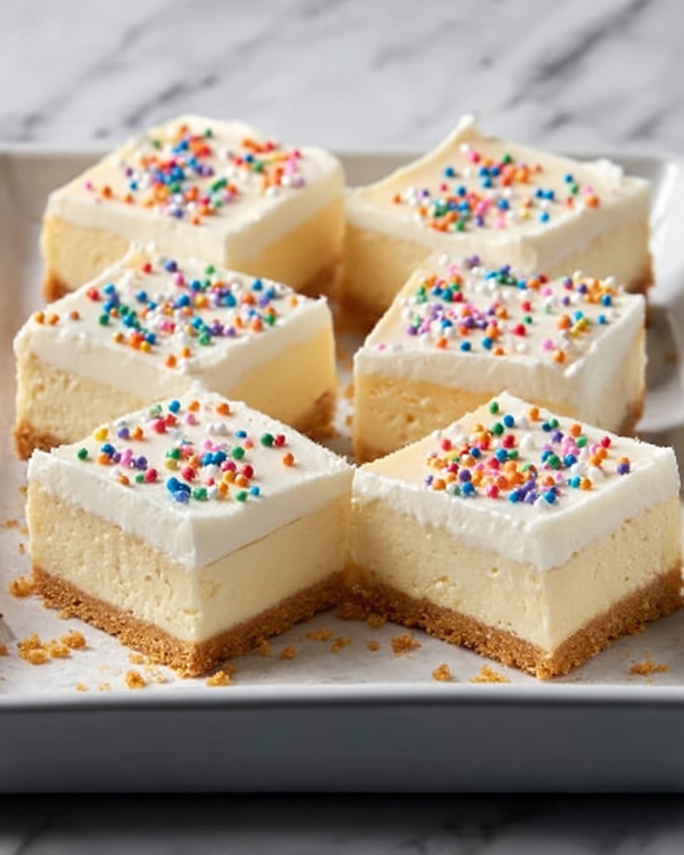 Sugar Cookie Cheesecake Bars Recipe - Recipe Image