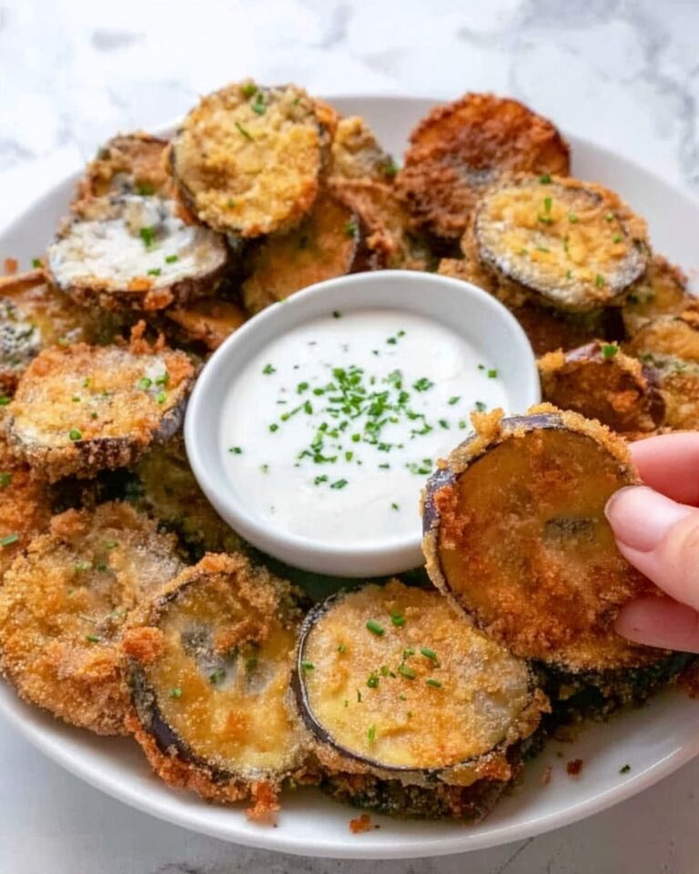 Fried Sliced Mushrooms with Ranch Dipping Sauce Recipe