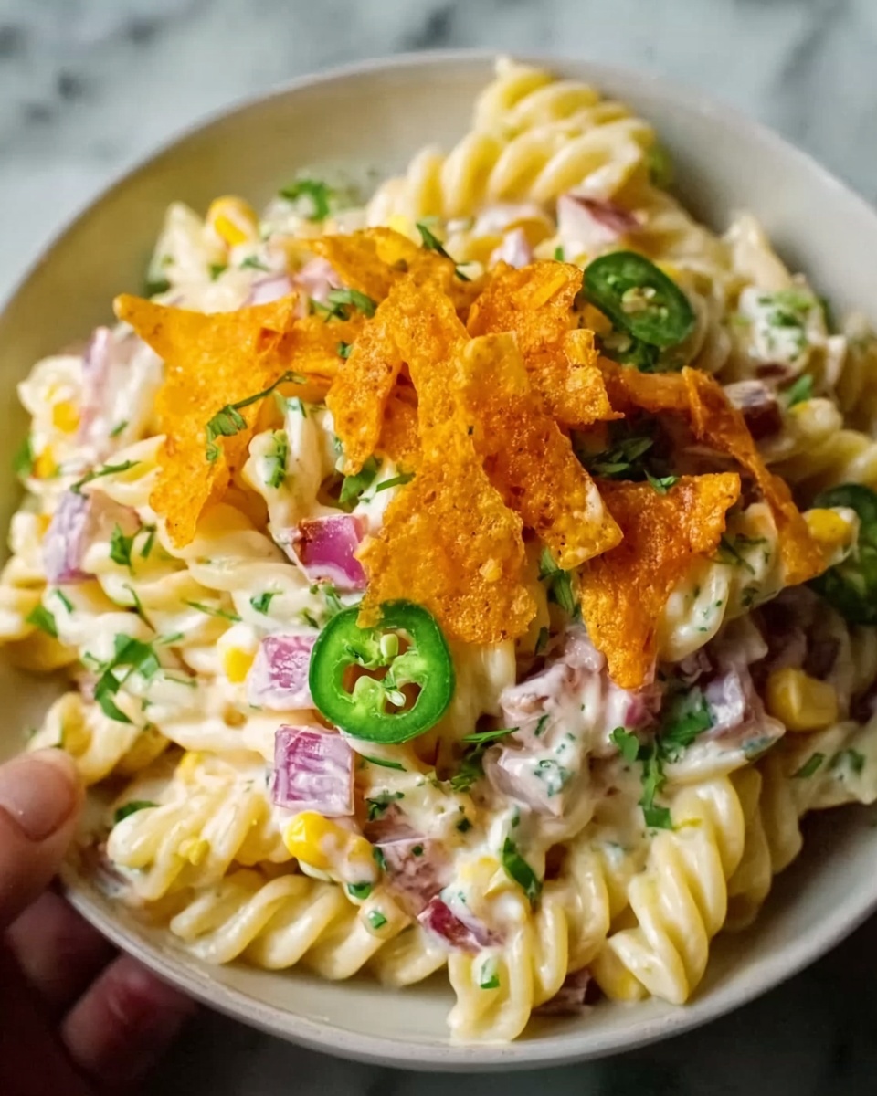 Cheesy Jalapeño Popper Pasta Salad Recipe - Recipe Image