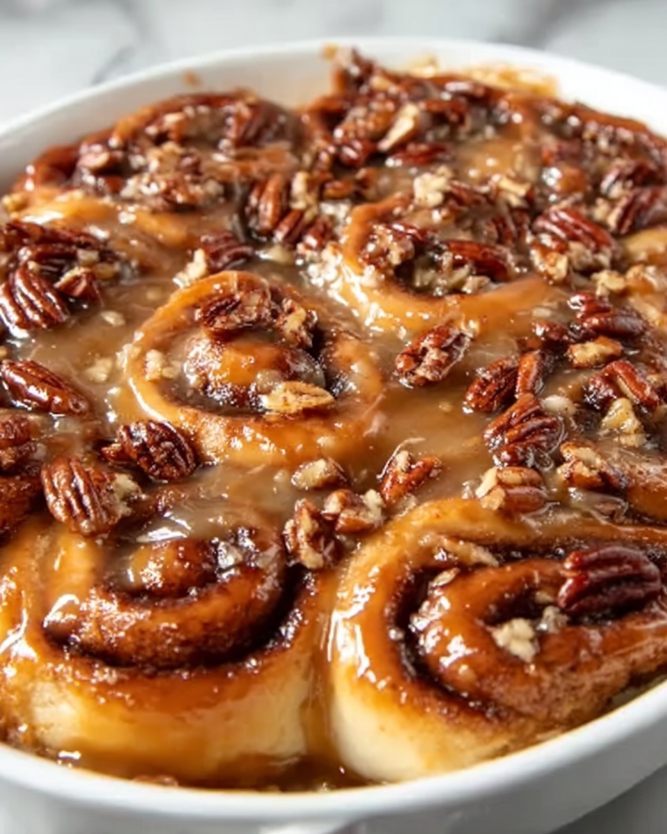 Apple Pecan Cinnamon Roll Bake Recipe - Recipe Image