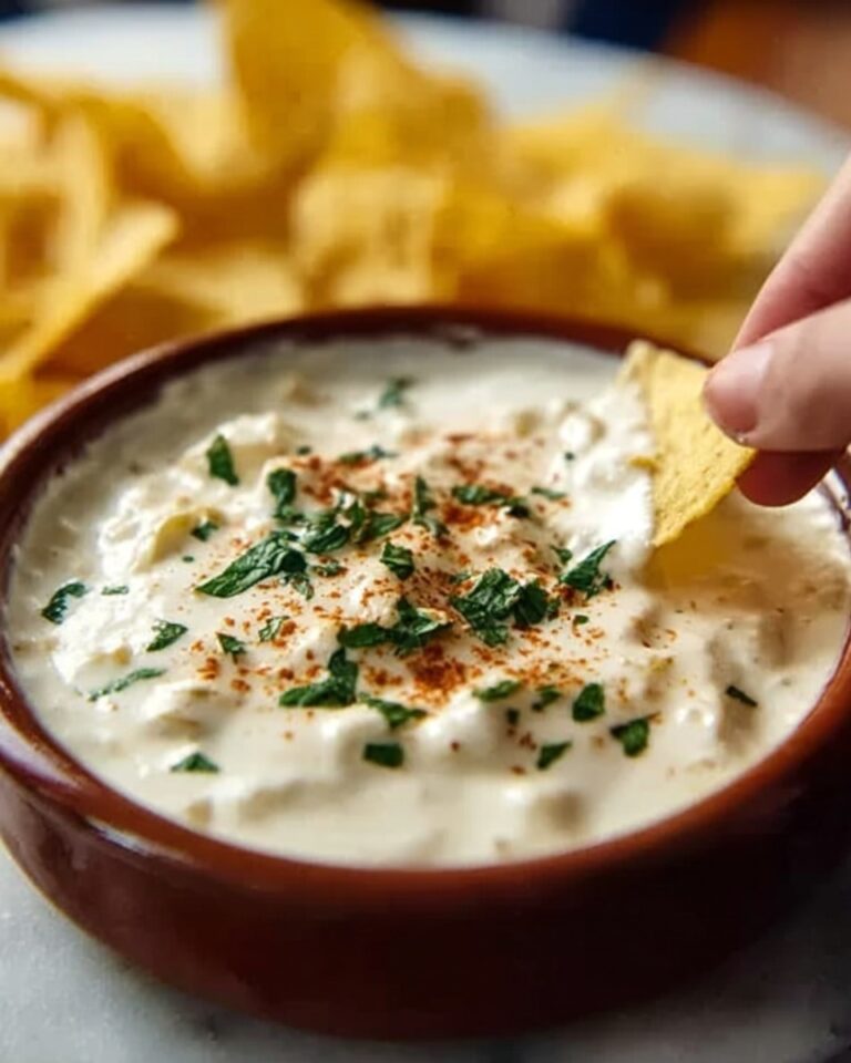 Mexican Restaurant Style White Cheese (Queso) Dip Recipe