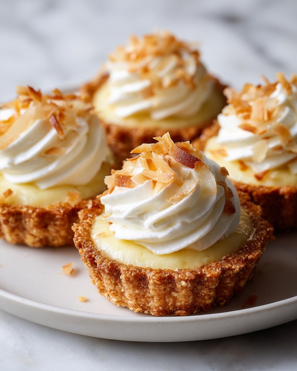 Mini Coconut Cream Pies Recipe - Recipe Image
