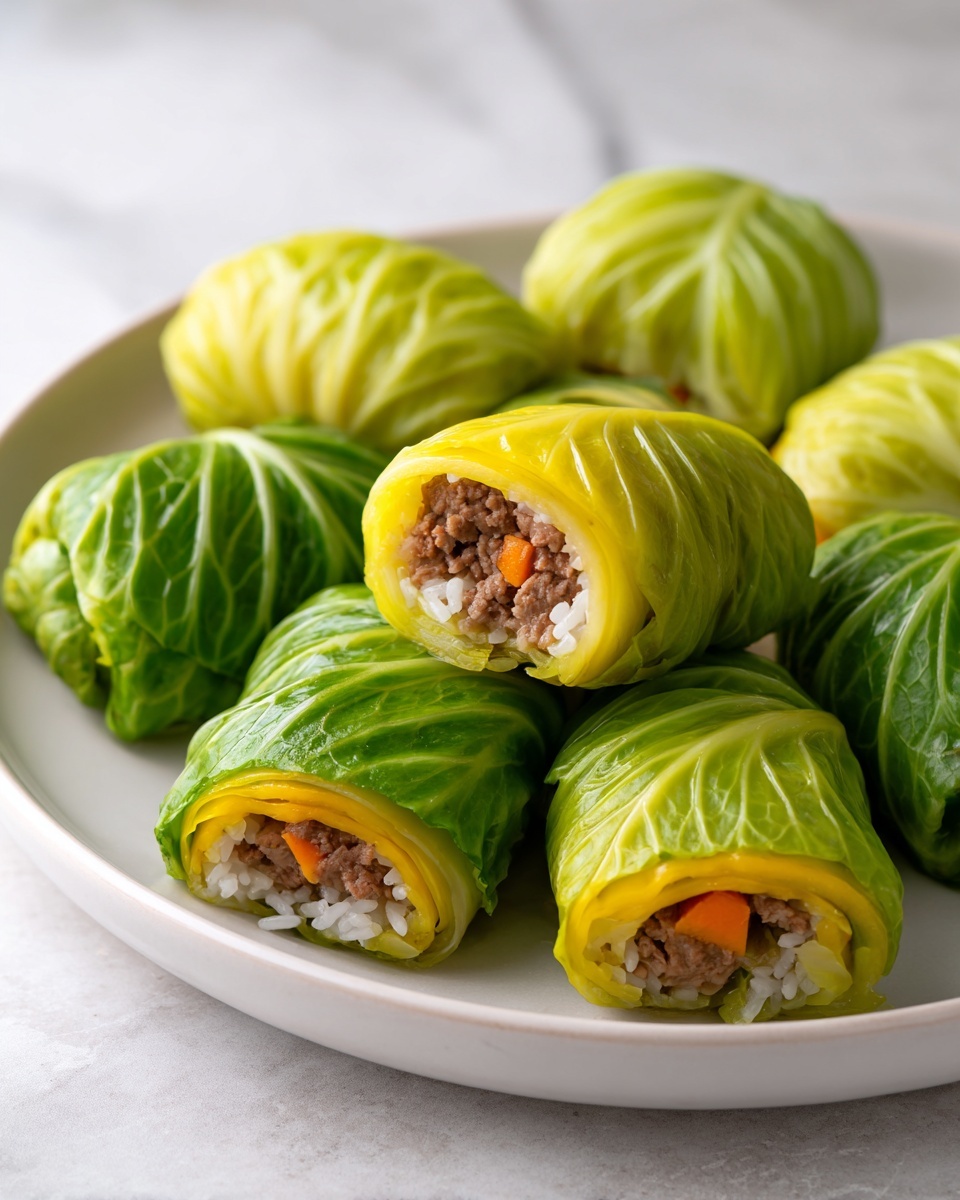 Italian Stuffed Cabbage Rolls Recipe - Recipe Image