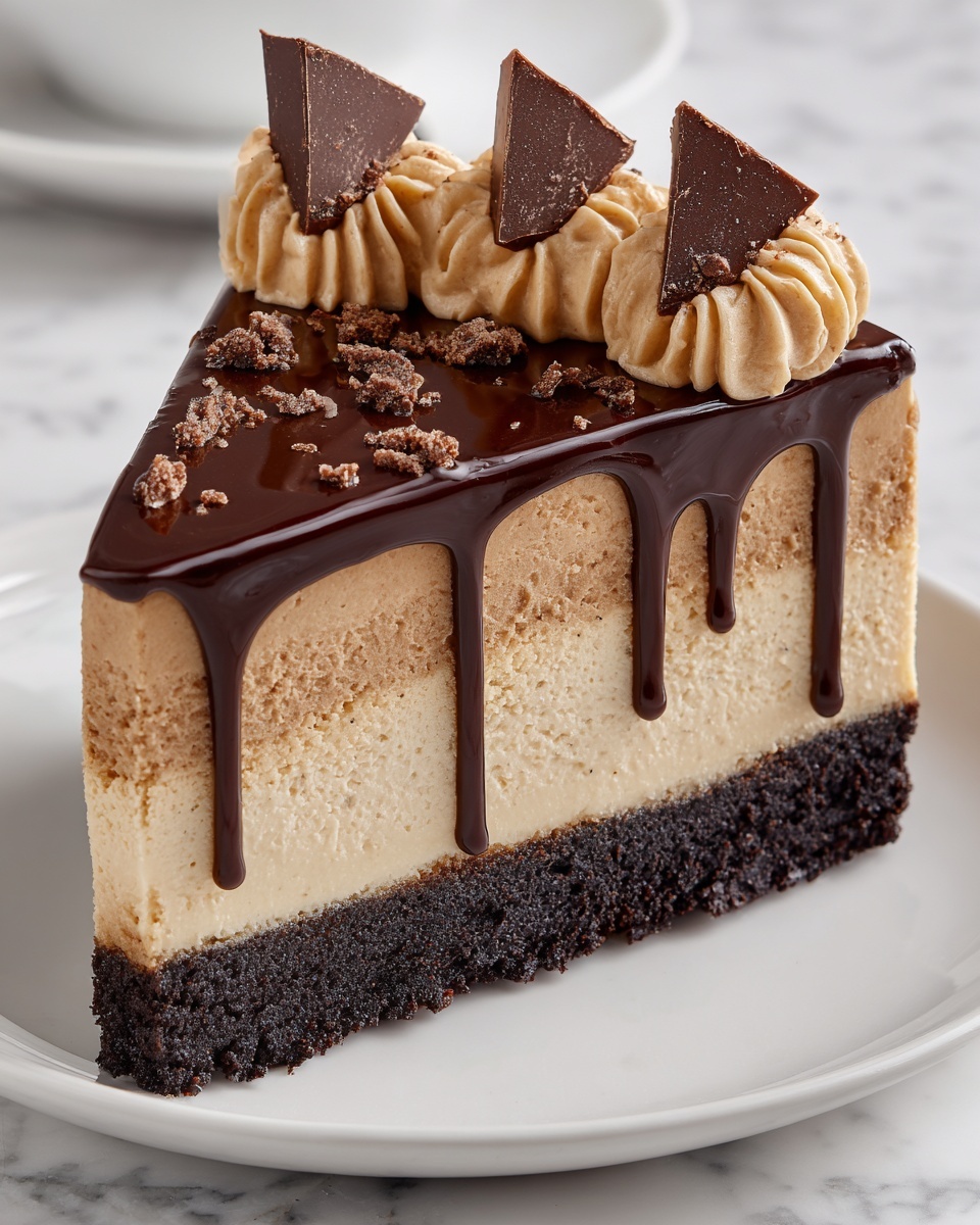 Peanut Butter Chocolate Cheesecake Delight Recipe - Recipe Image