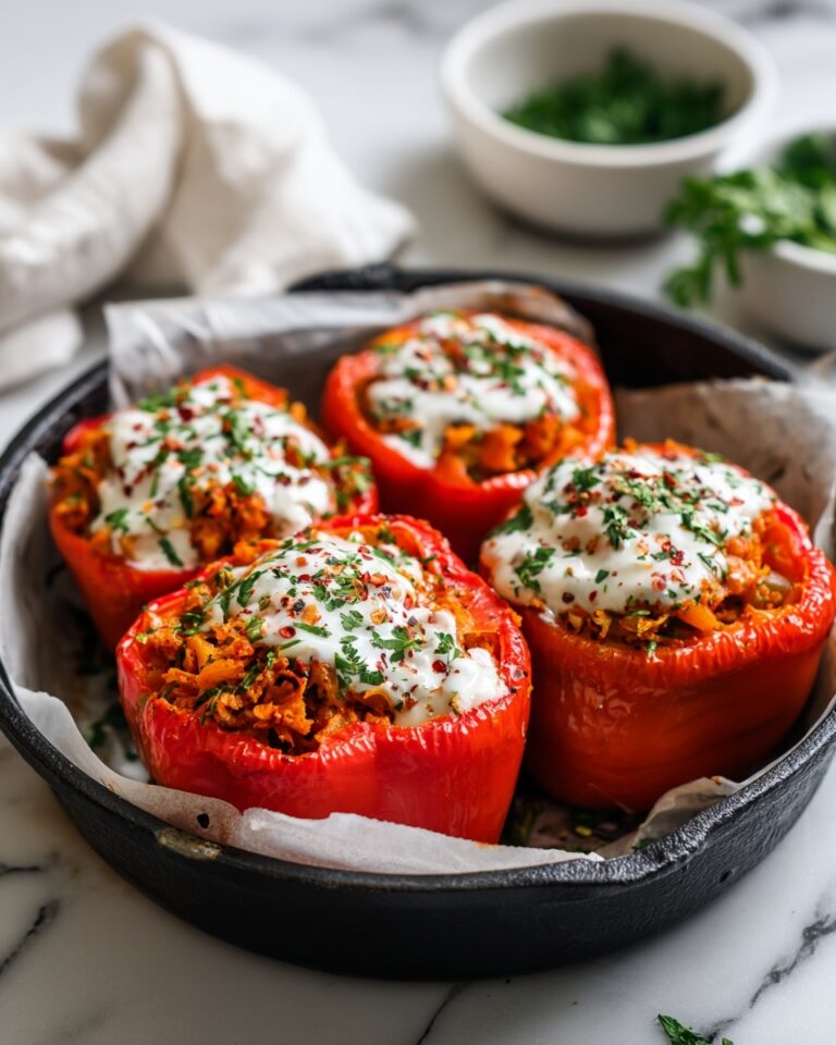 Buffalo Chicken Stuffed Peppers Recipe