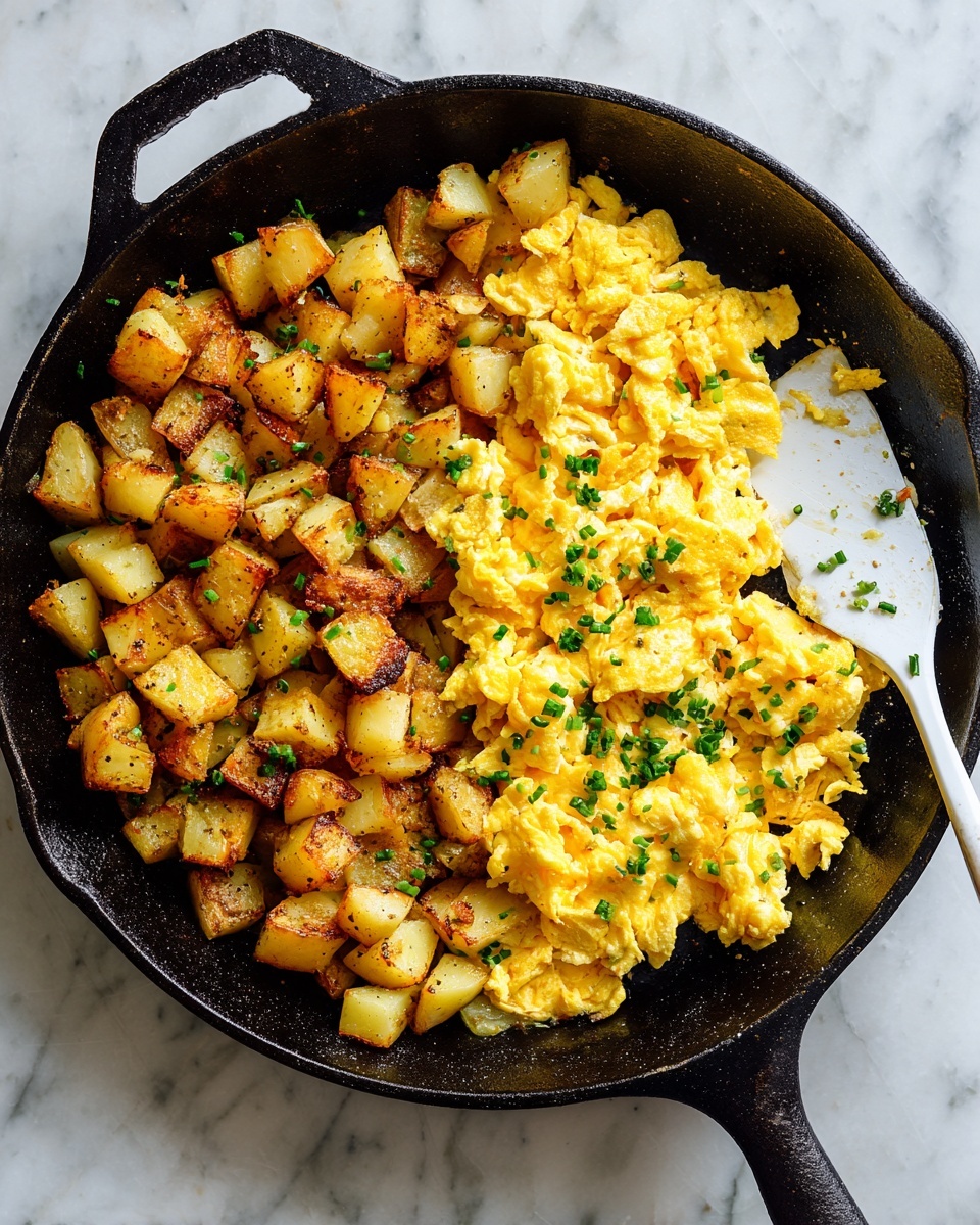 Potato Egg Scramble Recipe - Recipe Image