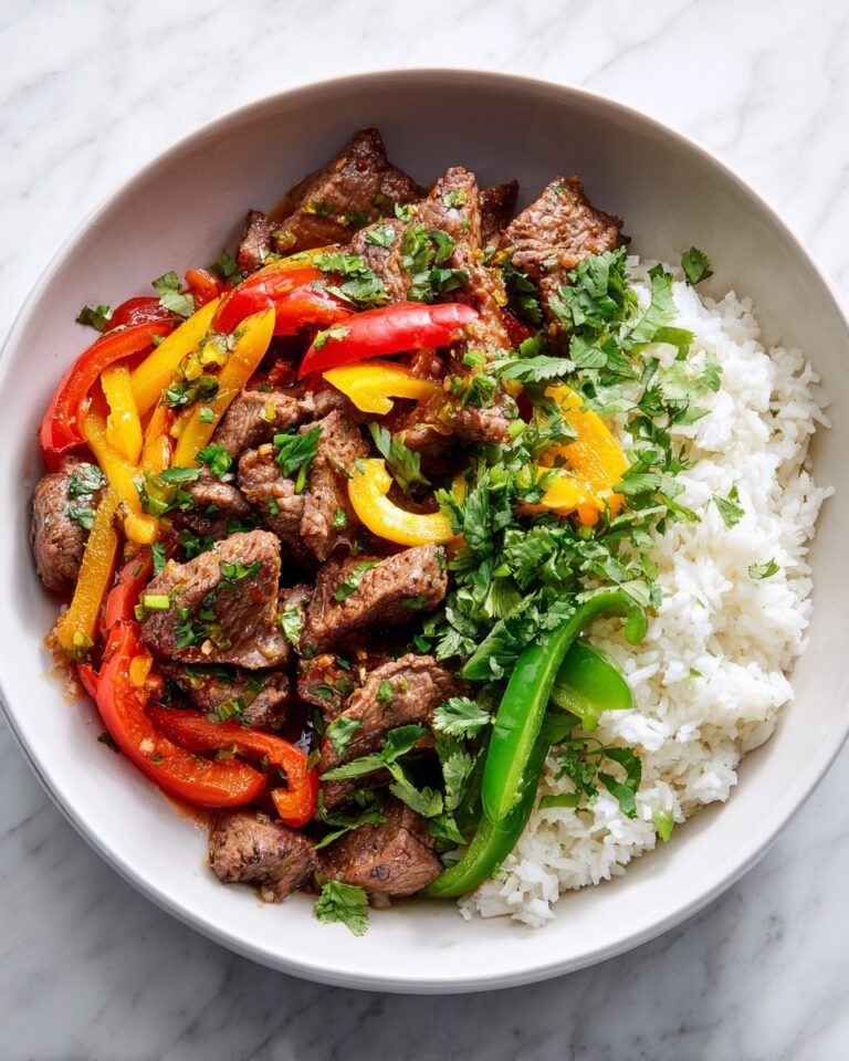 High Protein Steak Fajita Bowl Recipe