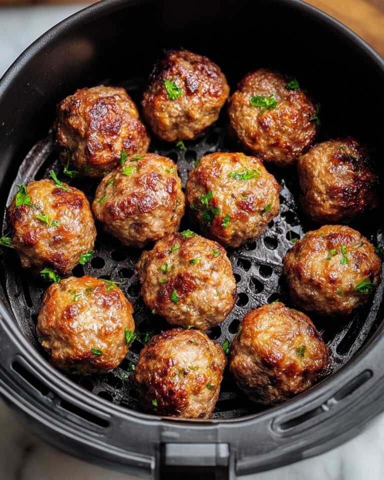 Juicy Air Fryer Beef Meatballs Recipe
