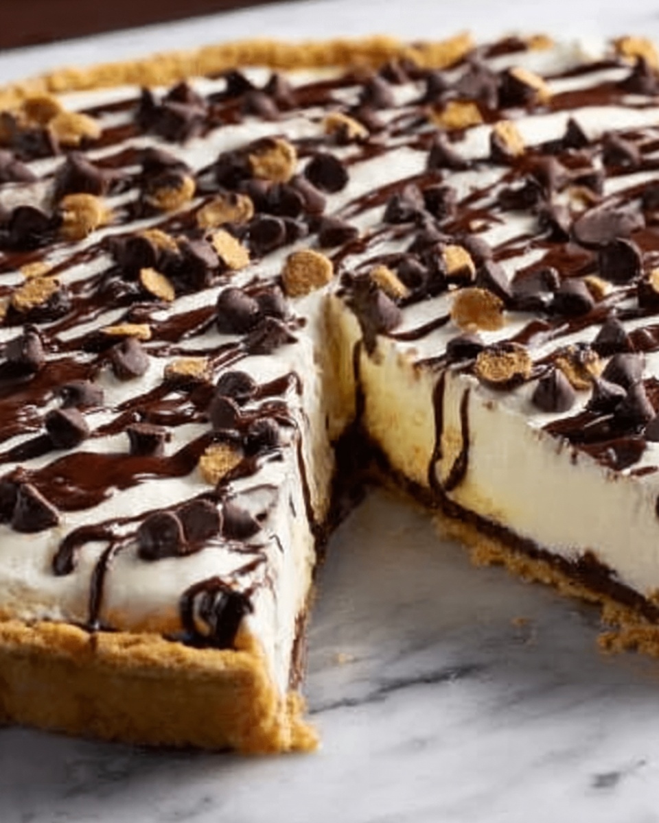 Deep Dish Cookie Dough Cheesecake Pizza Recipe - Recipe Image