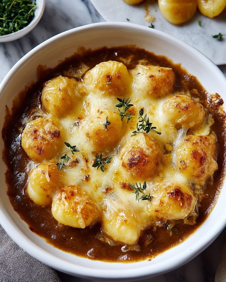Baked French Onion Gnocchi Recipe