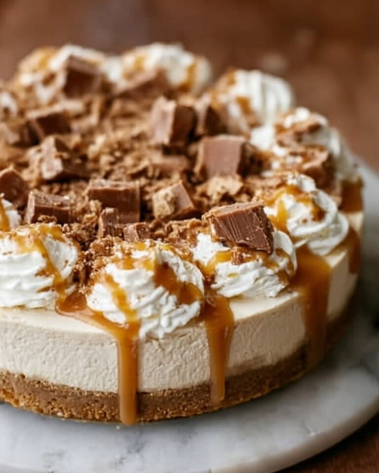No-Bake Snickers Cheesecake Recipe