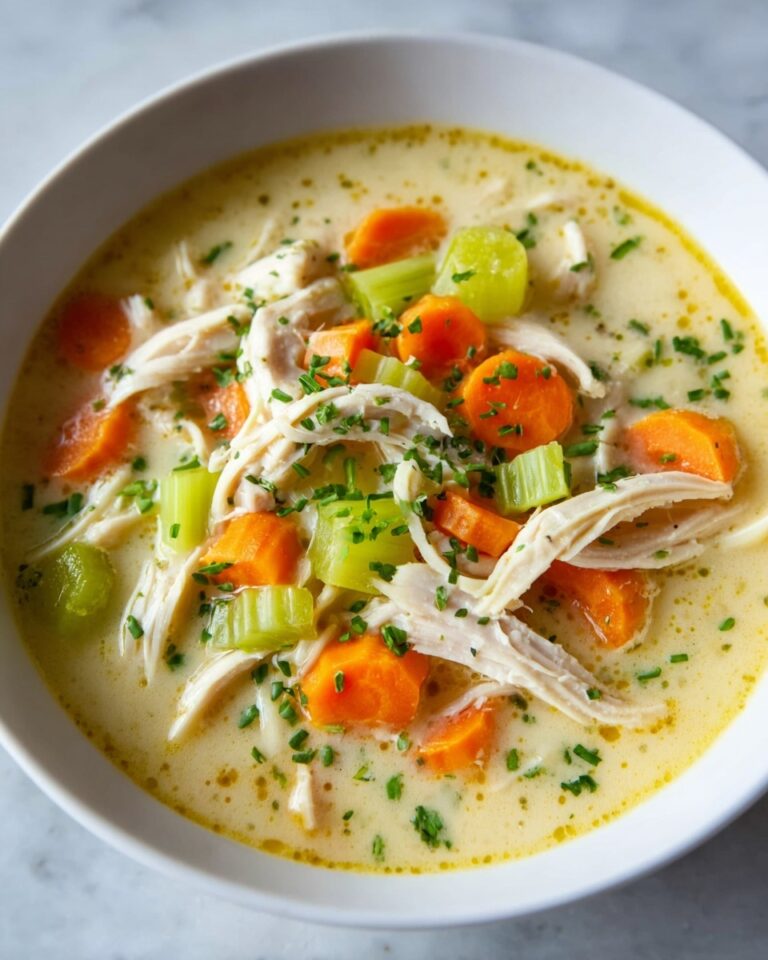 Creamy Lemon Chicken Noodle Soup Recipe