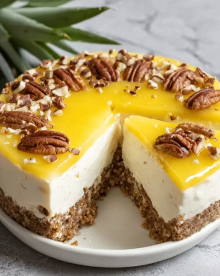 White Chocolate Pineapple Pecan Cheesecake Recipe