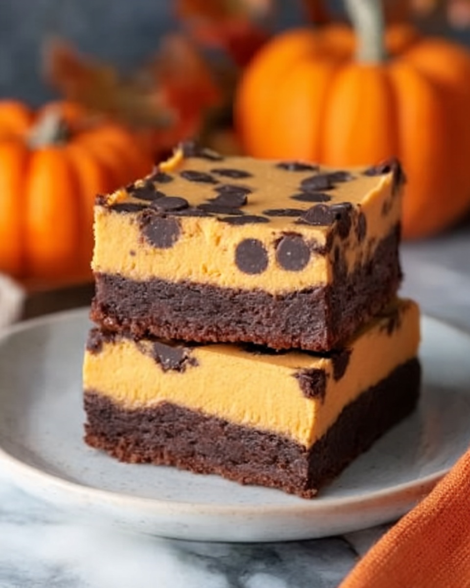 Pumpkin Cheesecake Brownies Recipe - Recipe Image