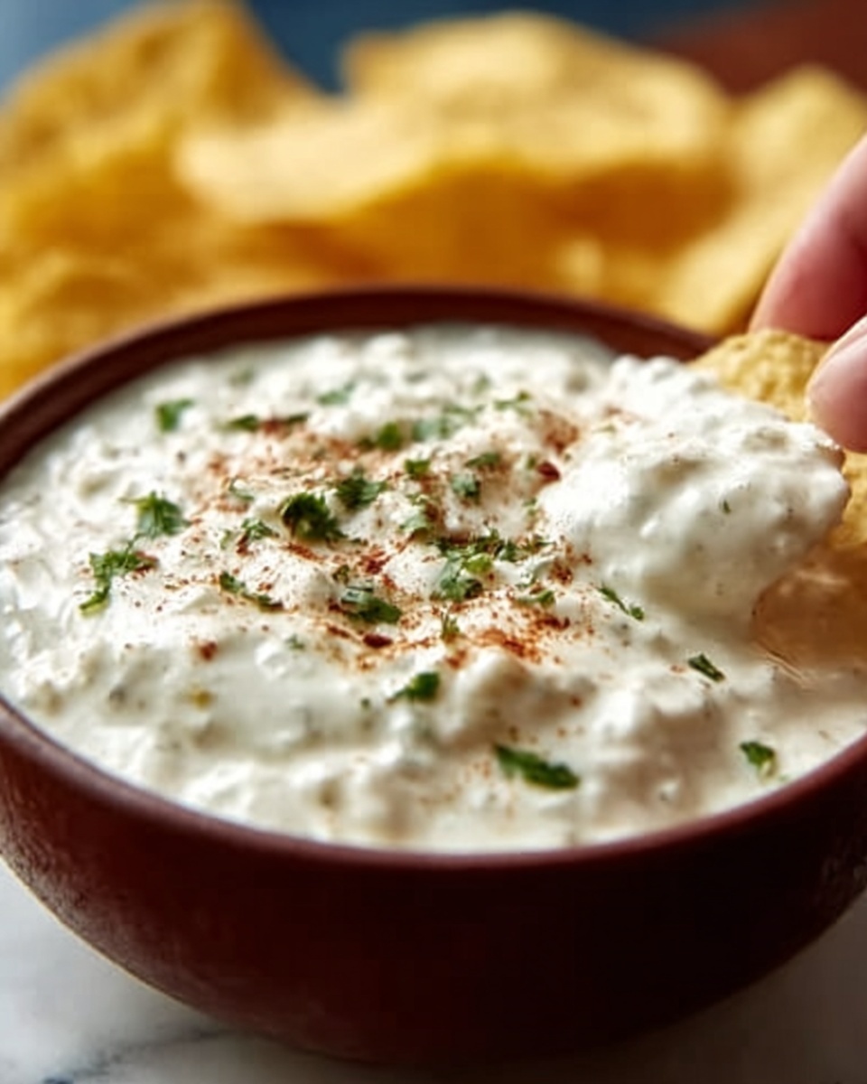 Mexican Restaurant Style White Cheese (Queso) Dip Recipe - Recipe Image