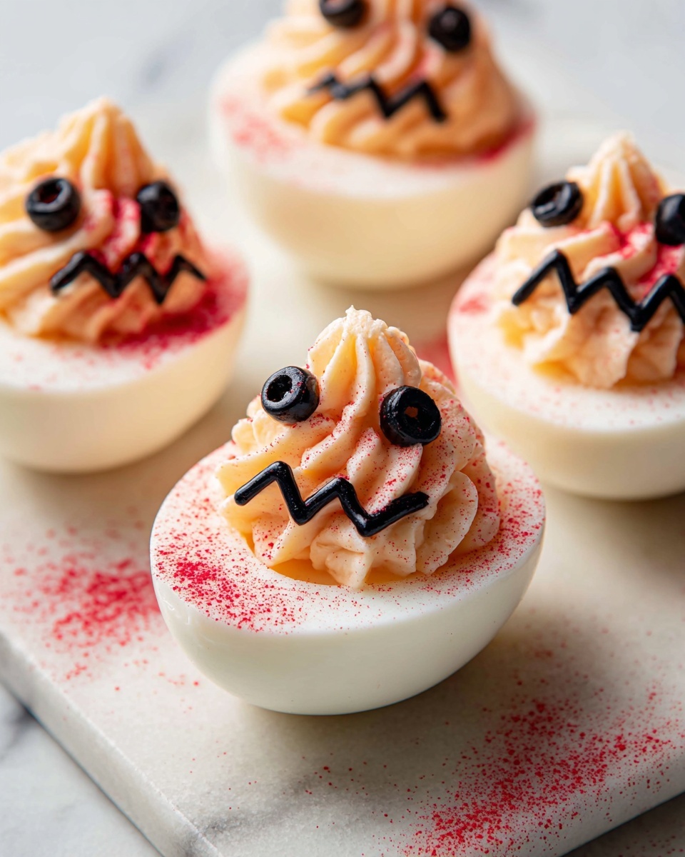 Halloween Deviled Eggs: A Spooky Twist on a Classic Appetizer Recipe - Recipe Image