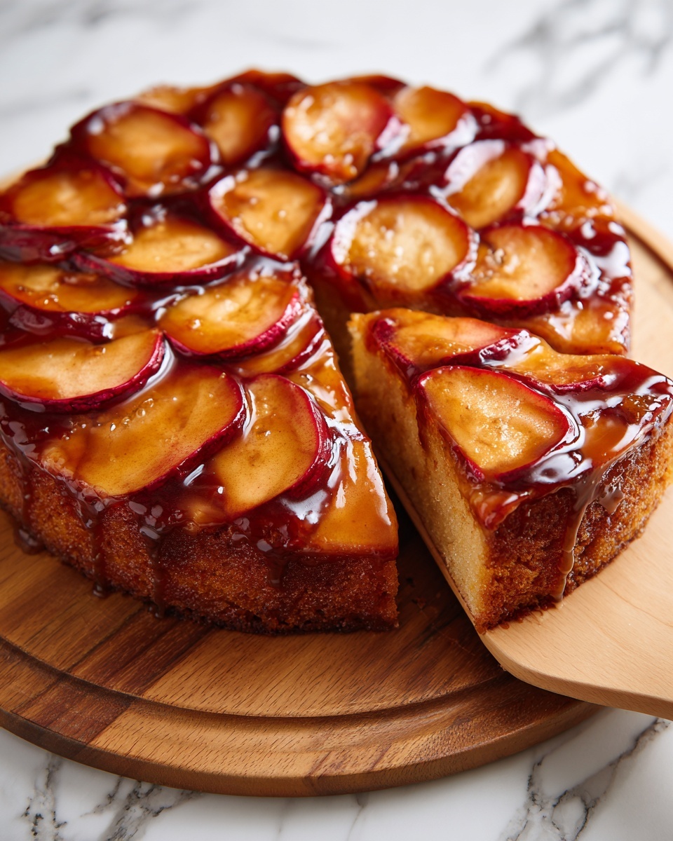 Brown Butter Apple Upside Down Cake Recipe - Recipe Image