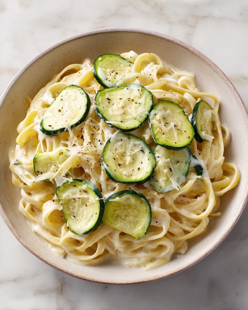 Creamy Courgette Pasta Recipe - Recipe Image