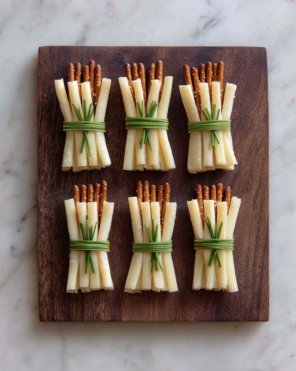 Cheesy Witches Pretzel Broomsticks Recipe - Recipe Image