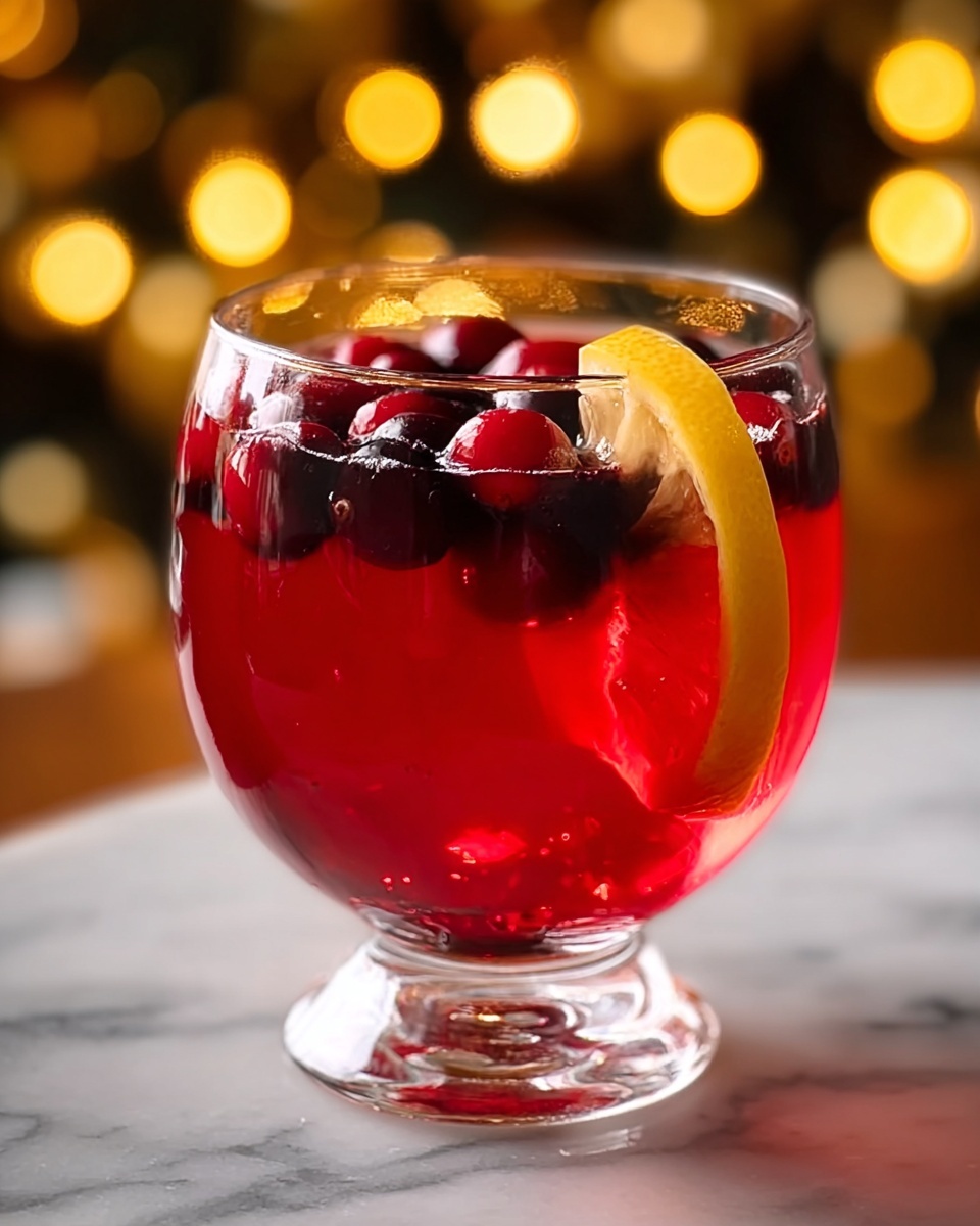 Sparkling Cranberry Punch: A Festive Celebration Drink Recipe - Recipe Image