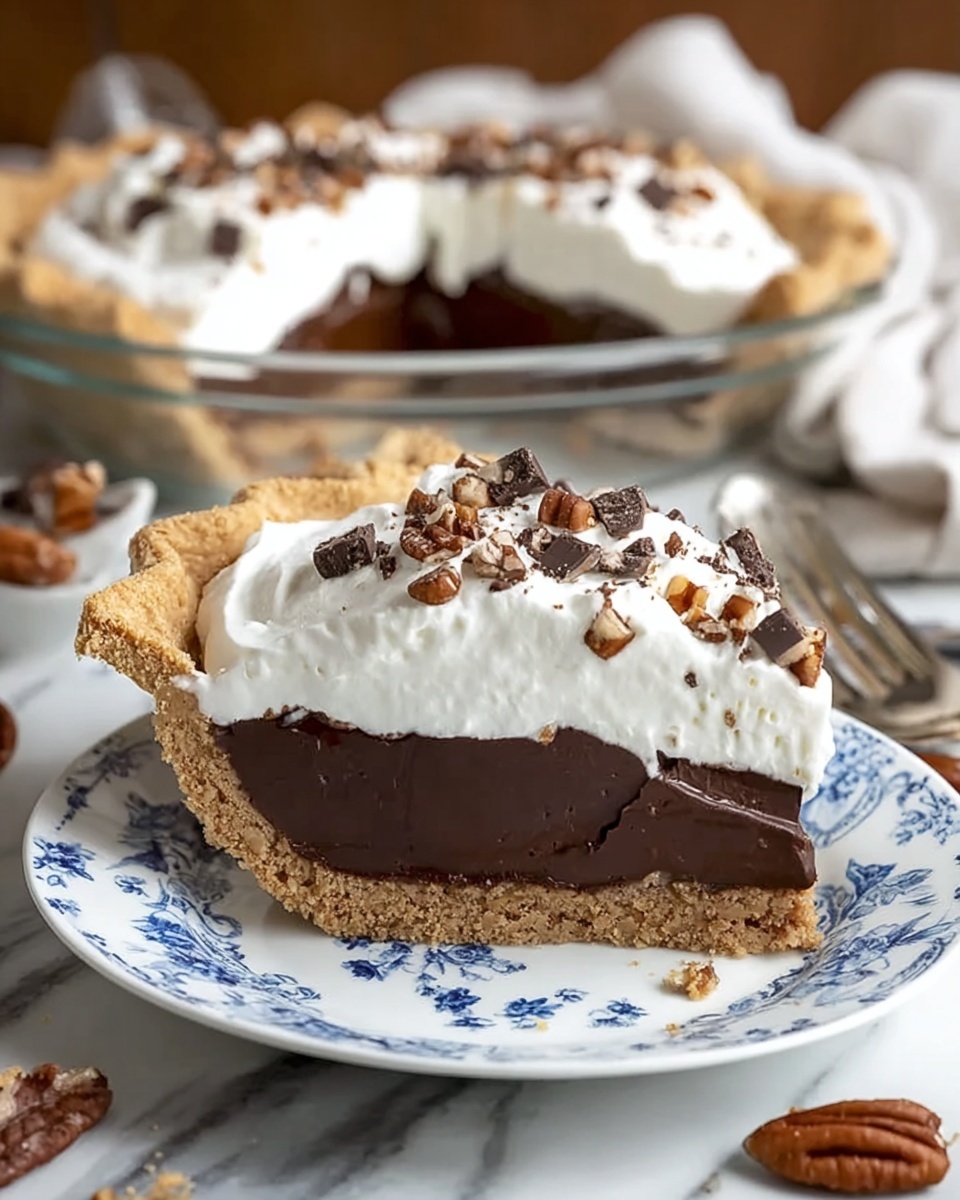 Chocolate Marshmallow Icebox Pie Recipe - Recipe Image