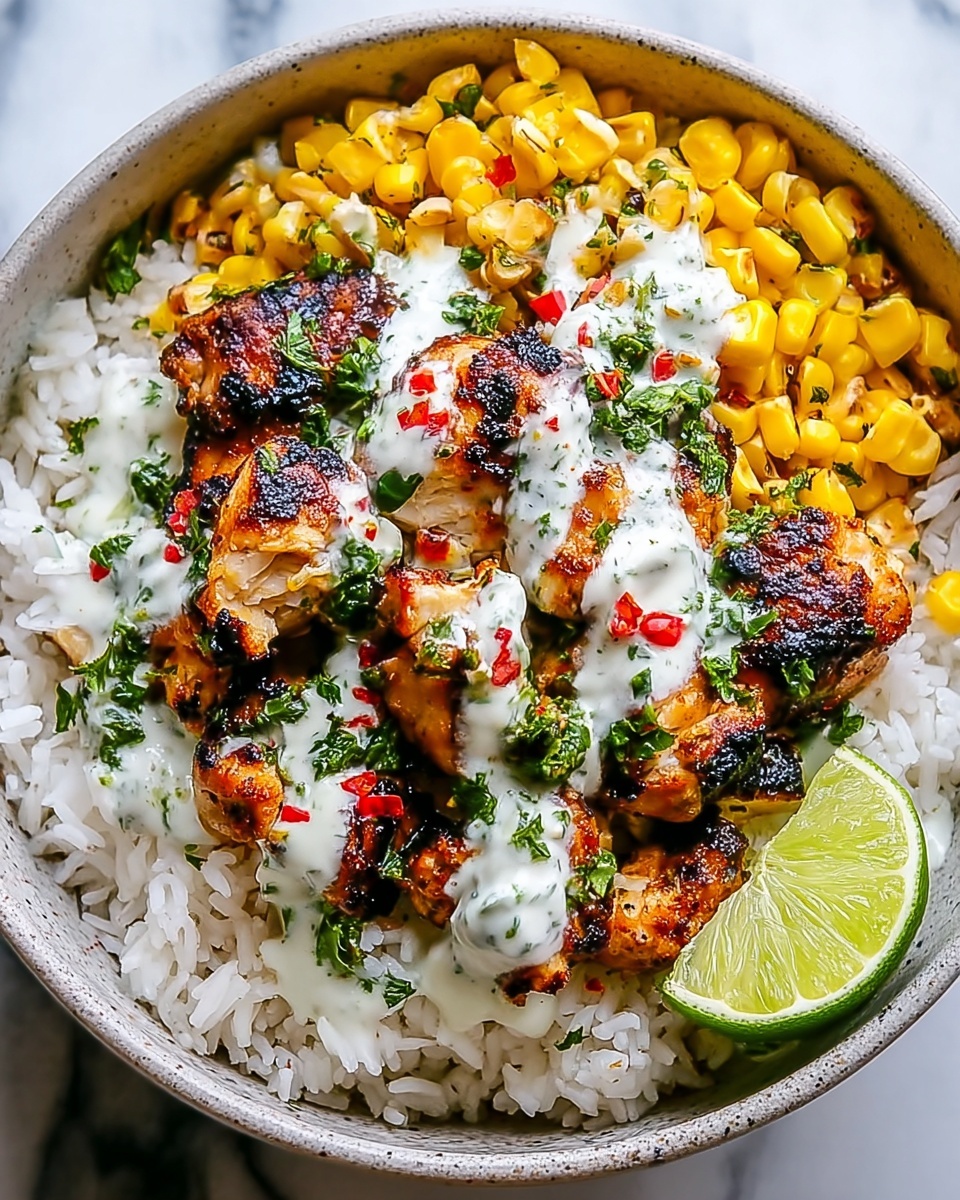 Street Corn Chicken Rice Bowl Recipe - Recipe Image