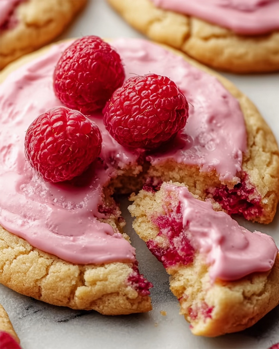 Valentine Raspberry Cheesecake Cookies Recipe - Recipe Image