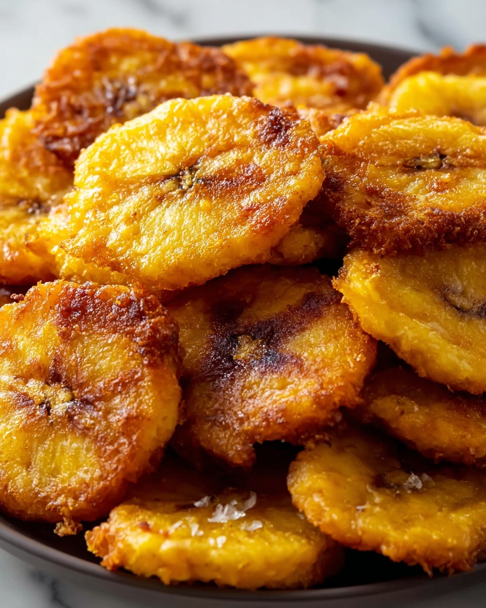 Crispy Tostones: Green Plantain Fritters Recipe - Recipe Image