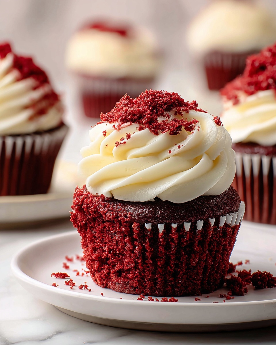 Red Velvet Cupcakes with Cream Cheese Frosting Recipe - Recipe Image