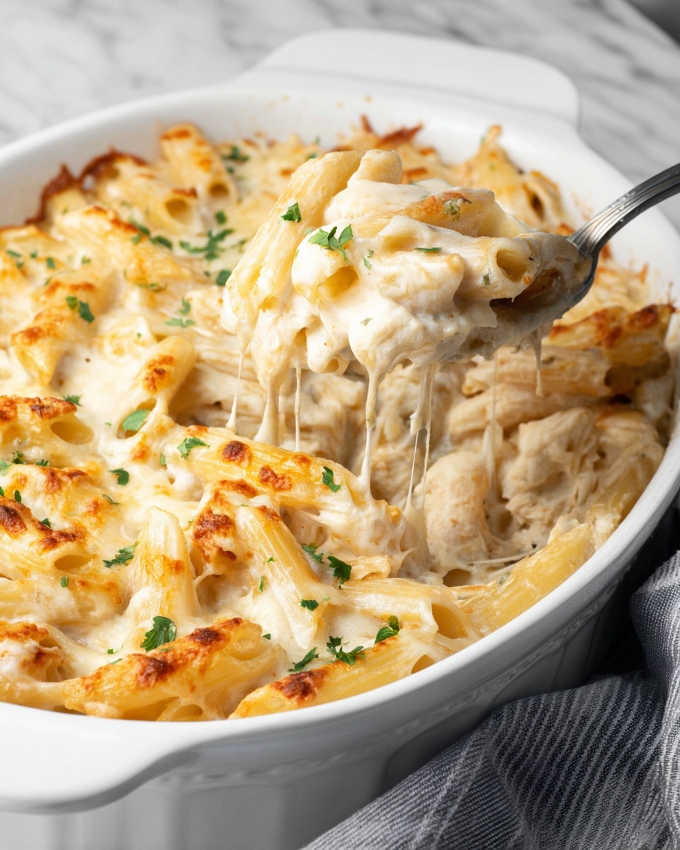Creamy Chicken Pasta Casserole Recipe - Recipe Image