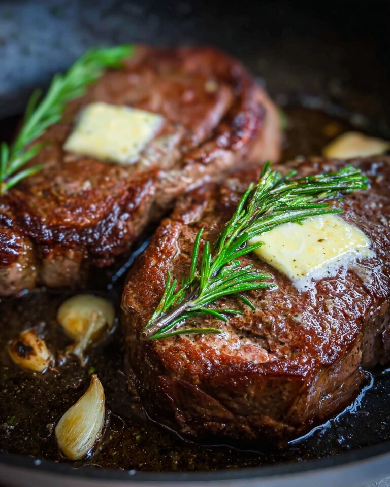 Pan-Seared Steak with Garlic Butter Recipe