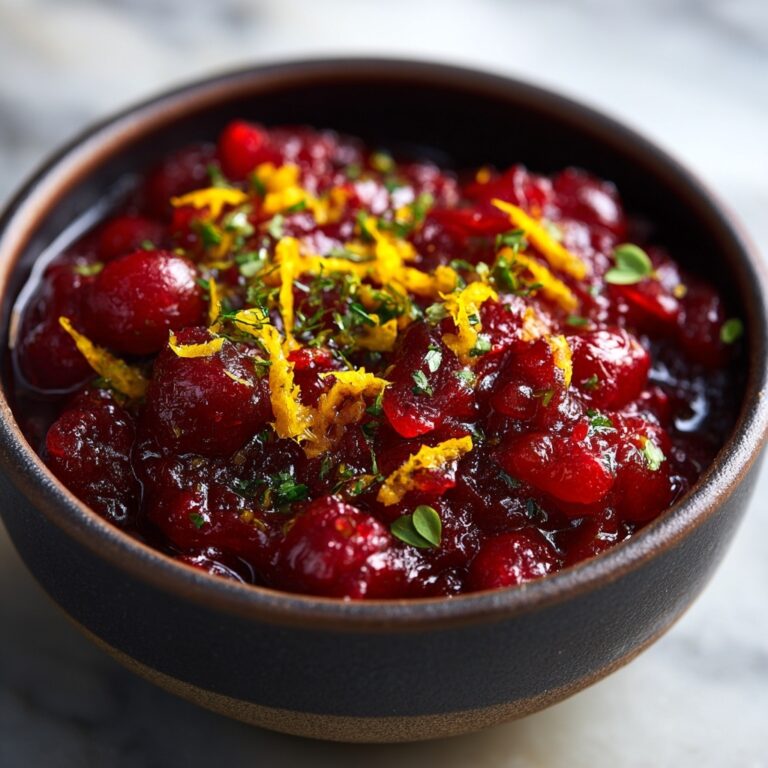 Zesty Orange Cranberry Sauce Recipe