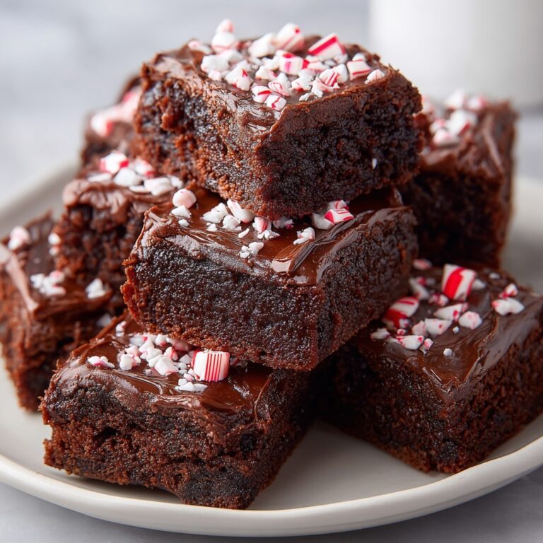 Double Peppermint Ganache Brownies Recipe