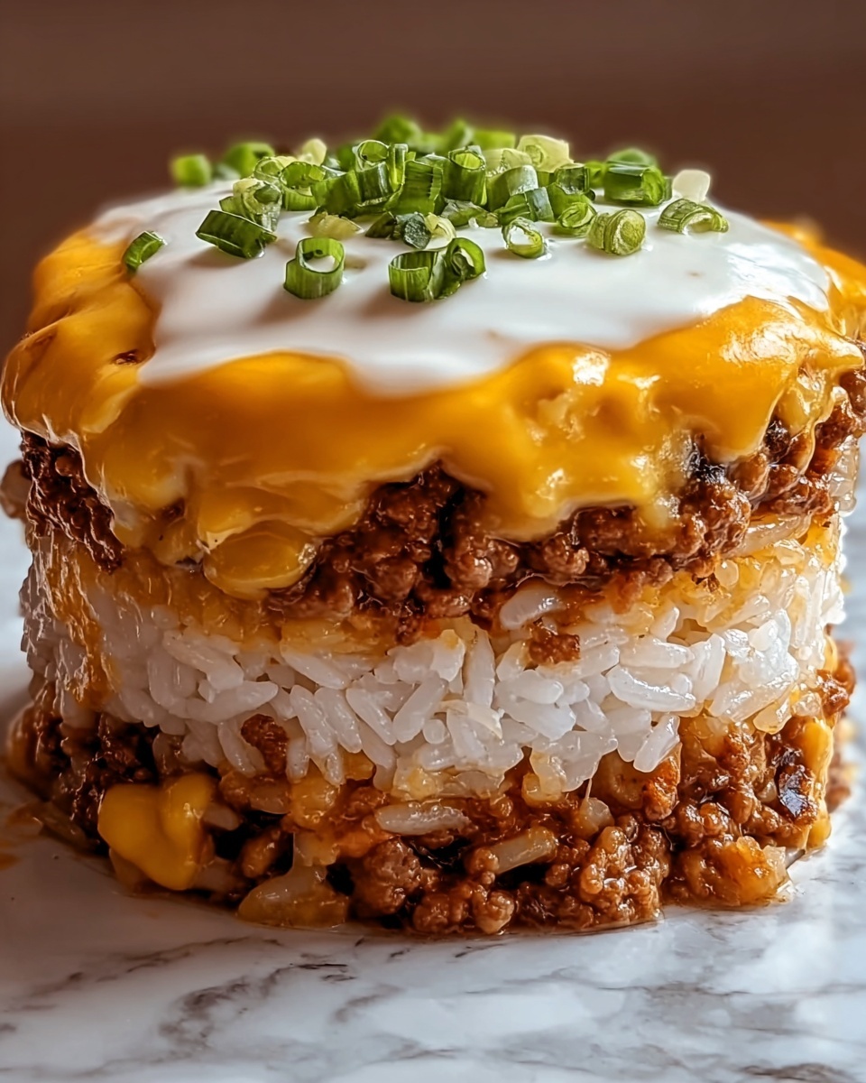 Bulgogi Chicken (or Beef) Rice Stack Recipe - Recipe Image