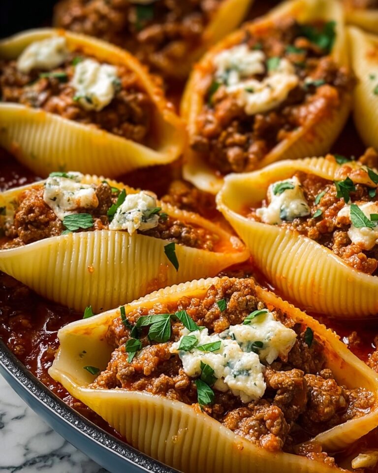 Creamy Ricotta Beef Stuffed Shells Pasta Recipe