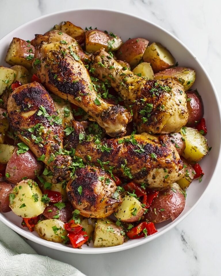 Simple Greek Chicken and Potatoes One-Pan Meal Recipe