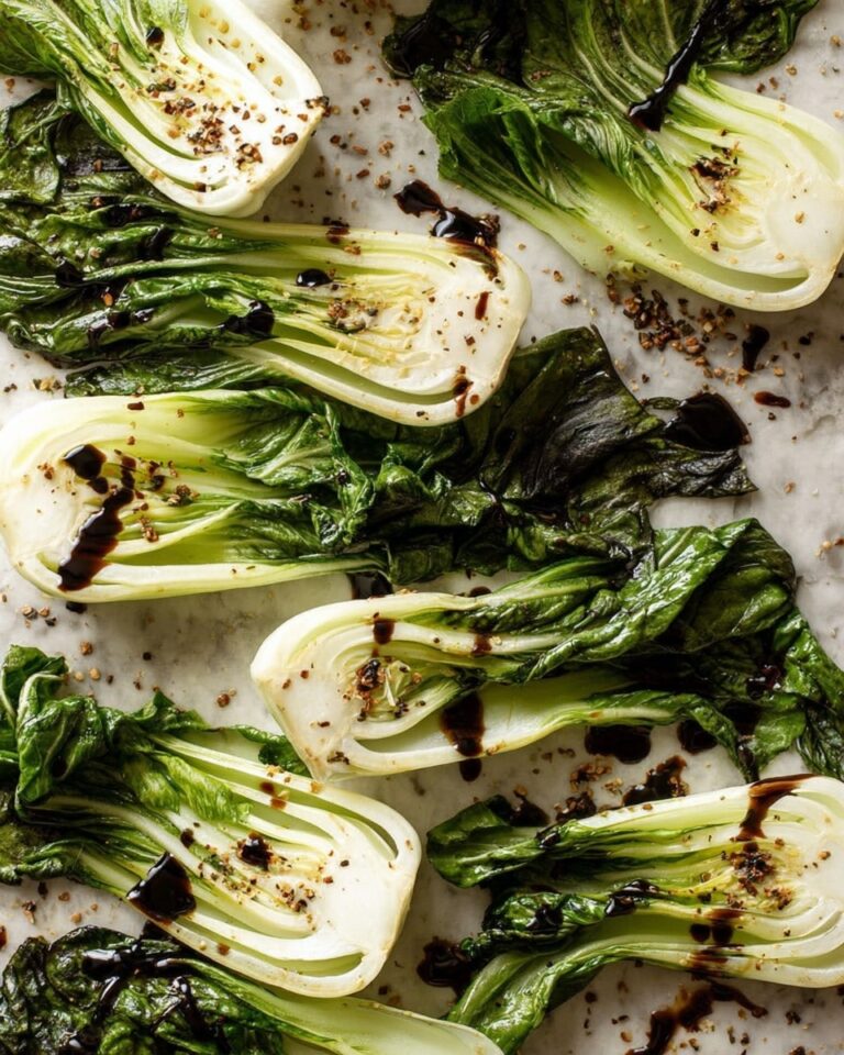 Easy Roasted Baby Bok Choy Recipe