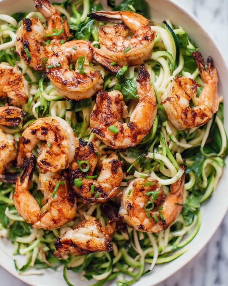 Grilled Chili Lime Shrimp Zoodles Recipe