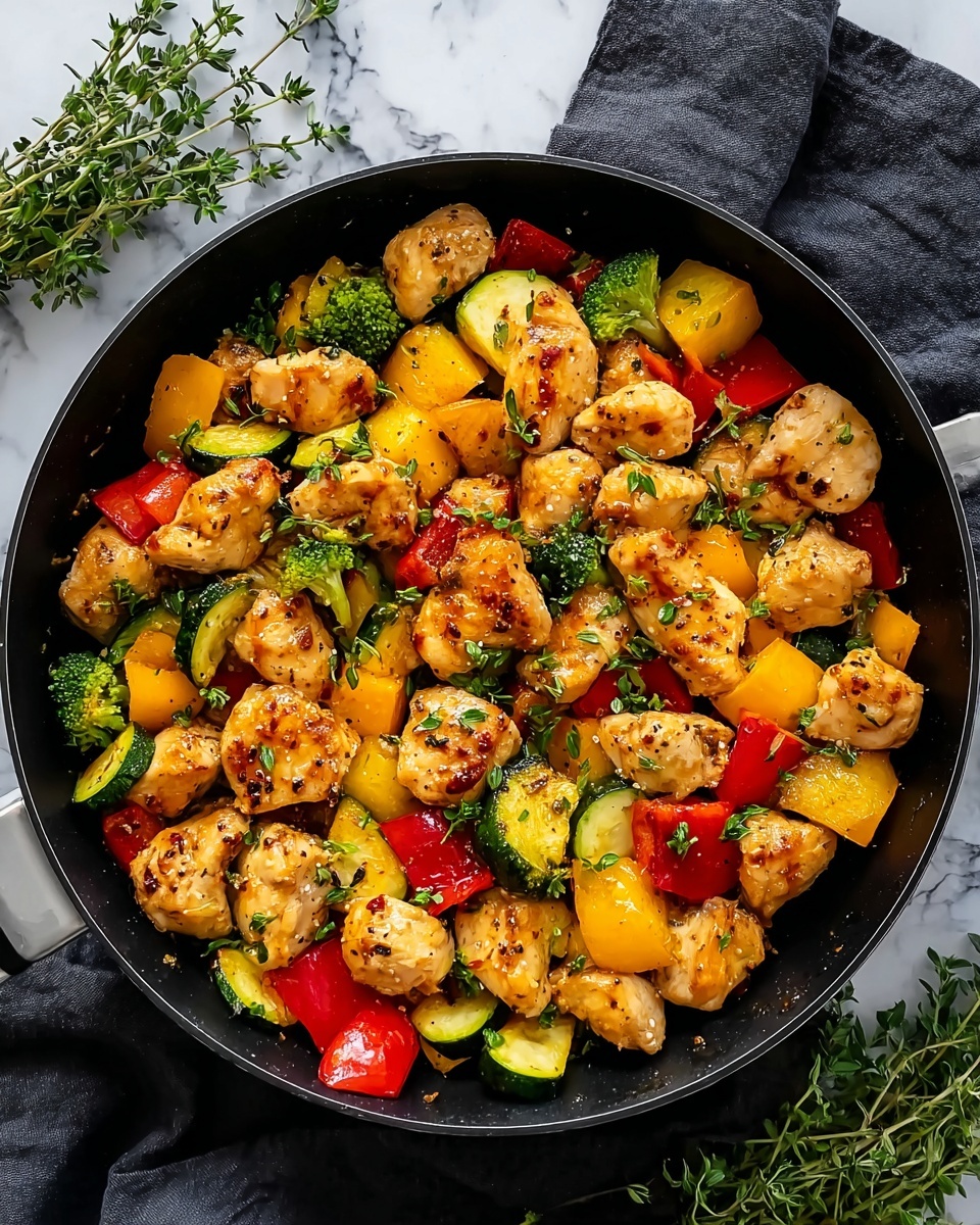 Chicken and Vegetable Skillet: A Simple and Healthy One-Pan Meal Recipe - Recipe Image