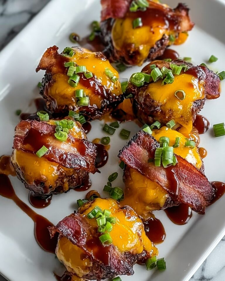 Cheddar Stuffed BBQ Bacon Bombs Recipe