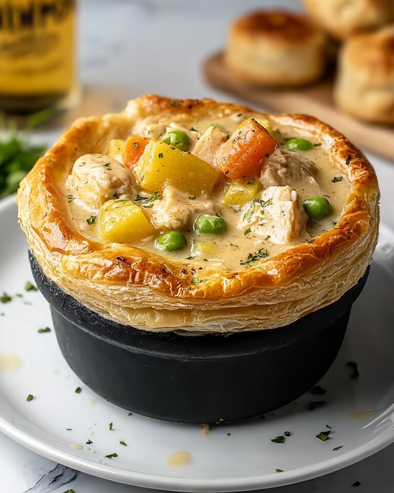 Crock Pot Chicken Pot Pie with Tater Tot Topping Recipe