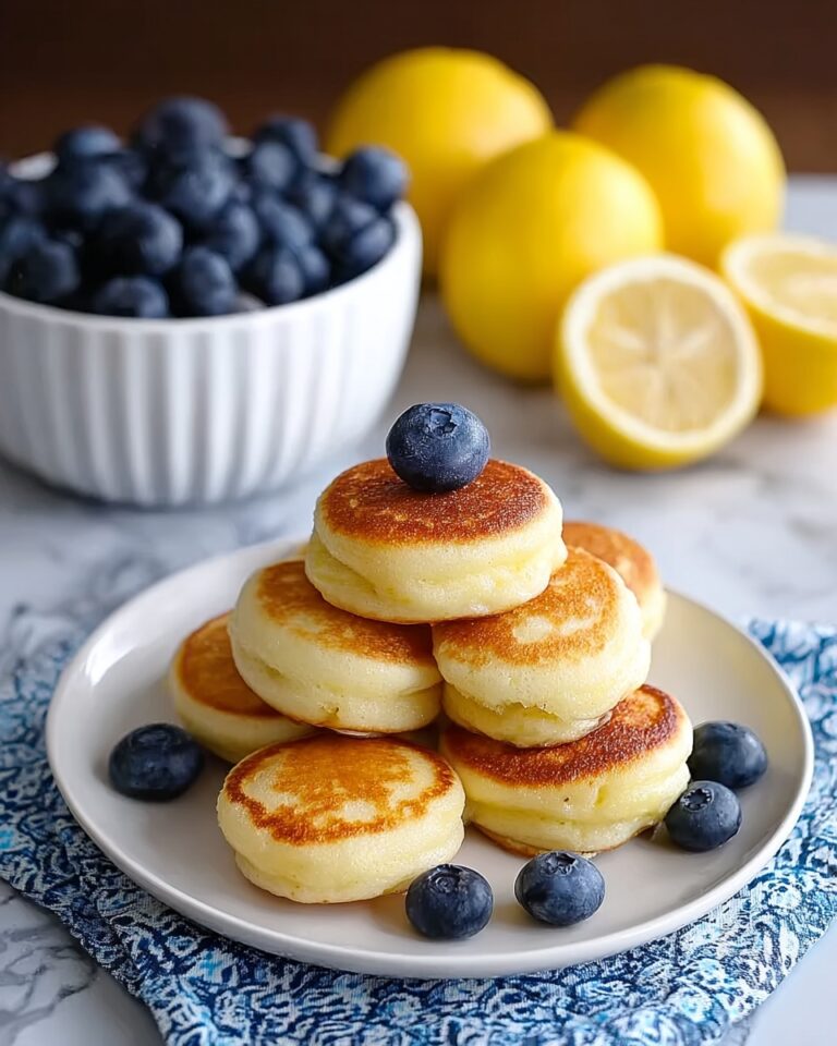 Bright and Fluffy Lemon Blueberry Pancake Bites Recipe