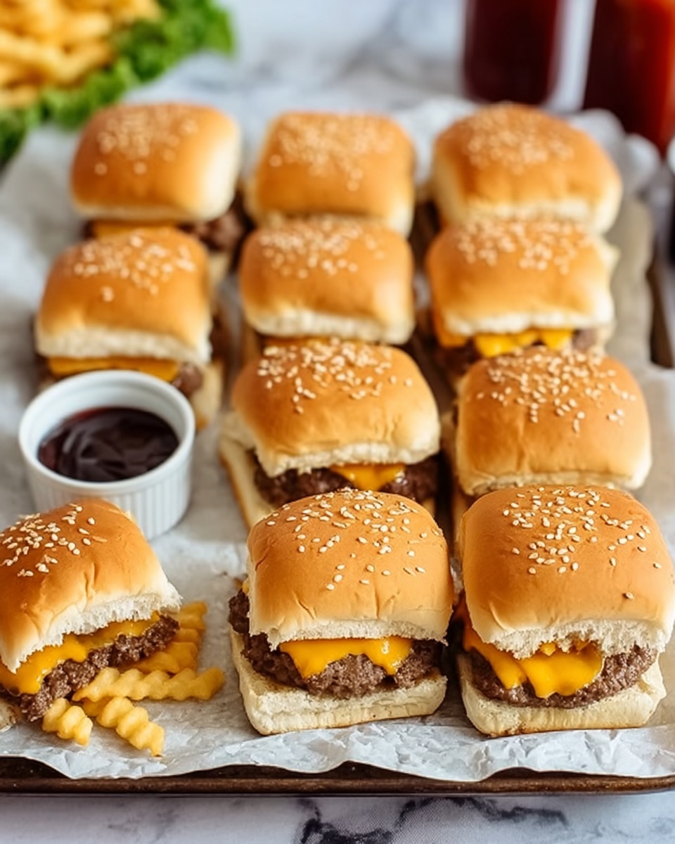 Ultimate Cheeseburger Sliders Recipe - Recipe Image