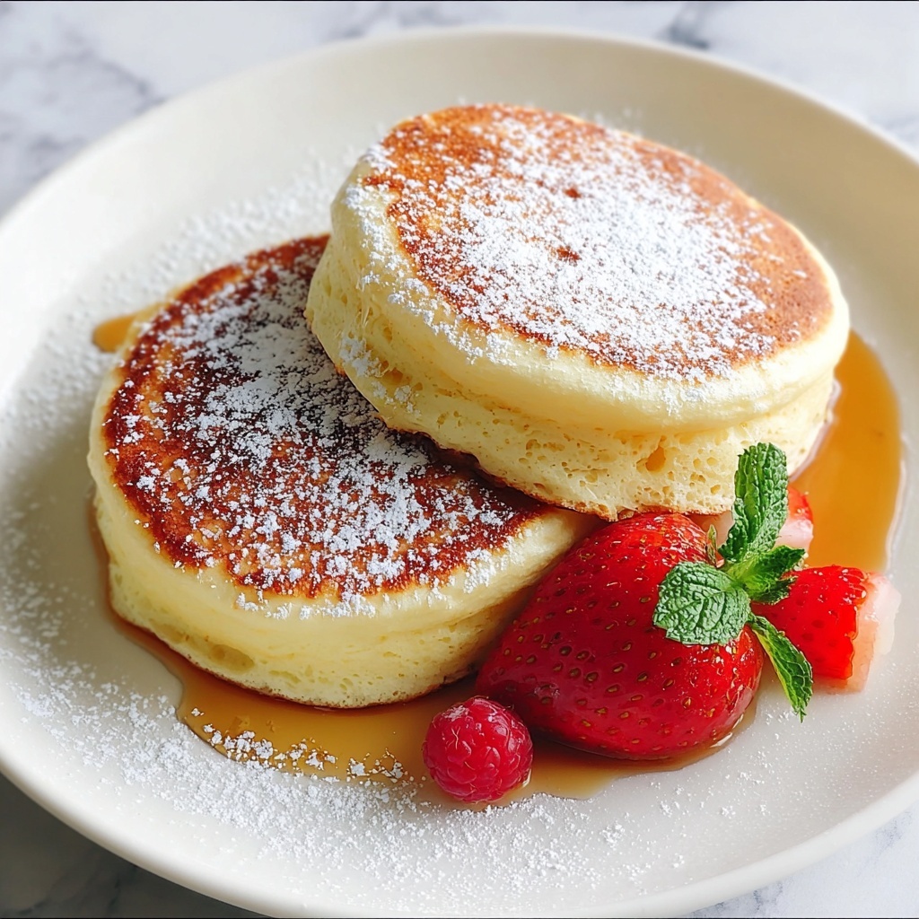 Fluffy Japanese Soufflé Pancakes Recipe - Recipe Image